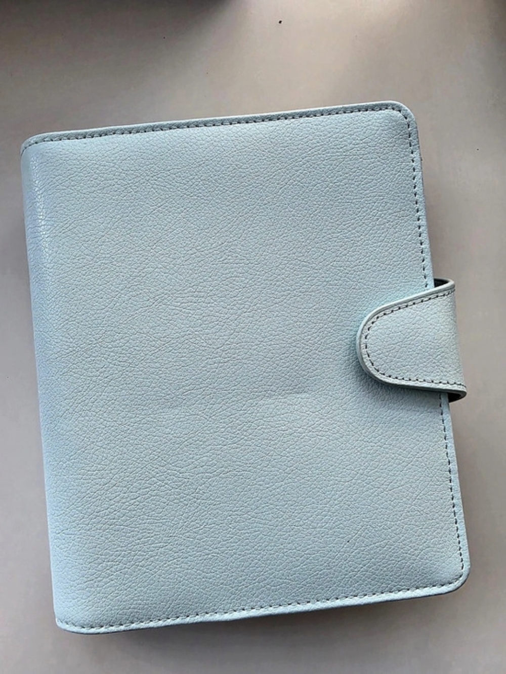 kikki.K Leather Personal Planner B6 Ring Binder Mint